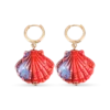Bijou Brigitte Créoles - Red Ceramic