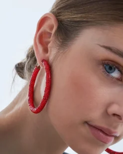 Bijou Brigitte Créoles - Red Sparkle