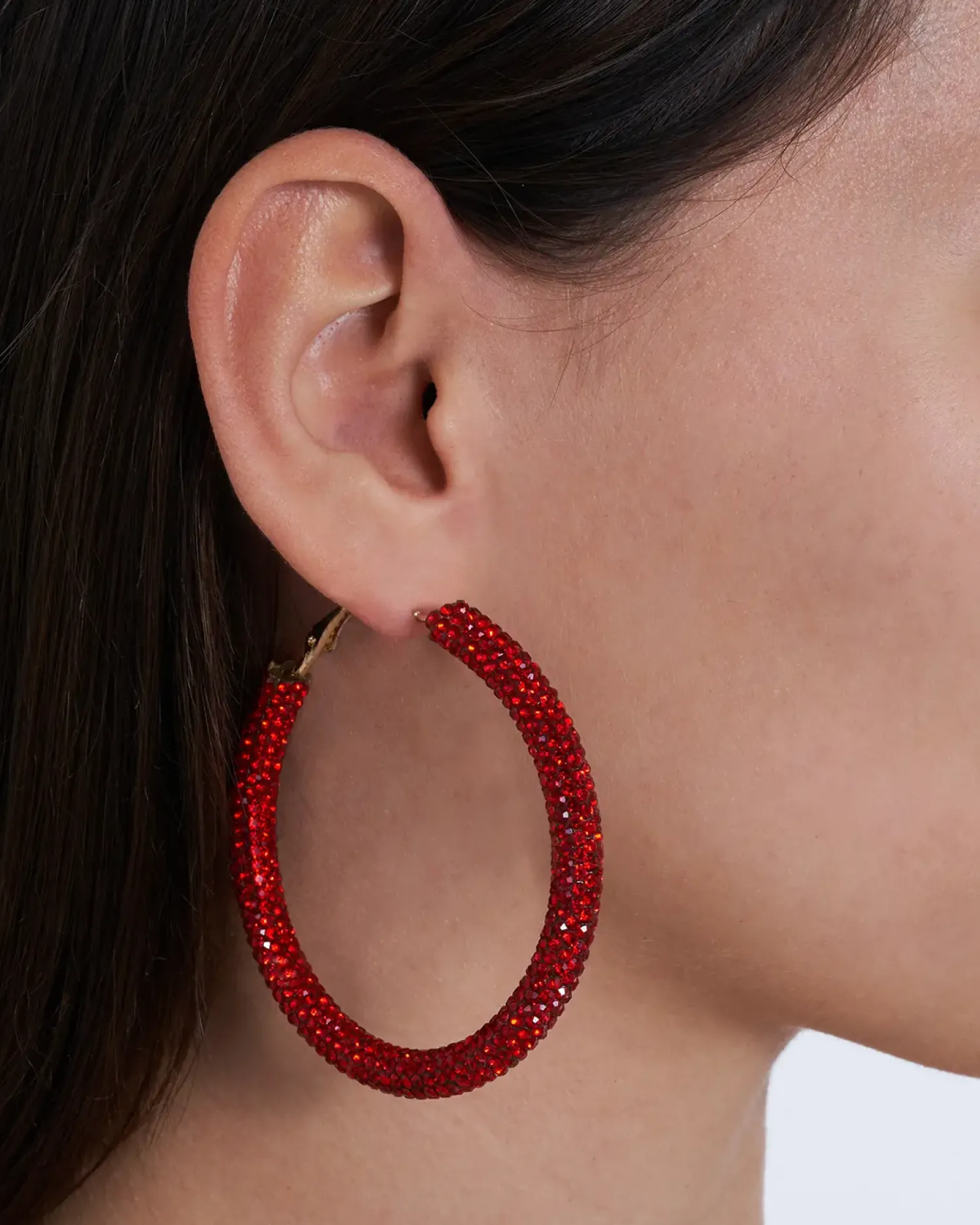 Bijou Brigitte Créoles - Red Sparkle