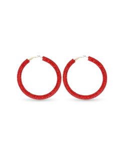 Bijou Brigitte Créoles - Red Sparkle