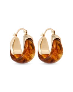 Bijou Brigitte Créoles - Shiny Brown Sale