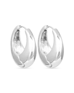 Bijou Brigitte Créoles - Silver Huggies Discount