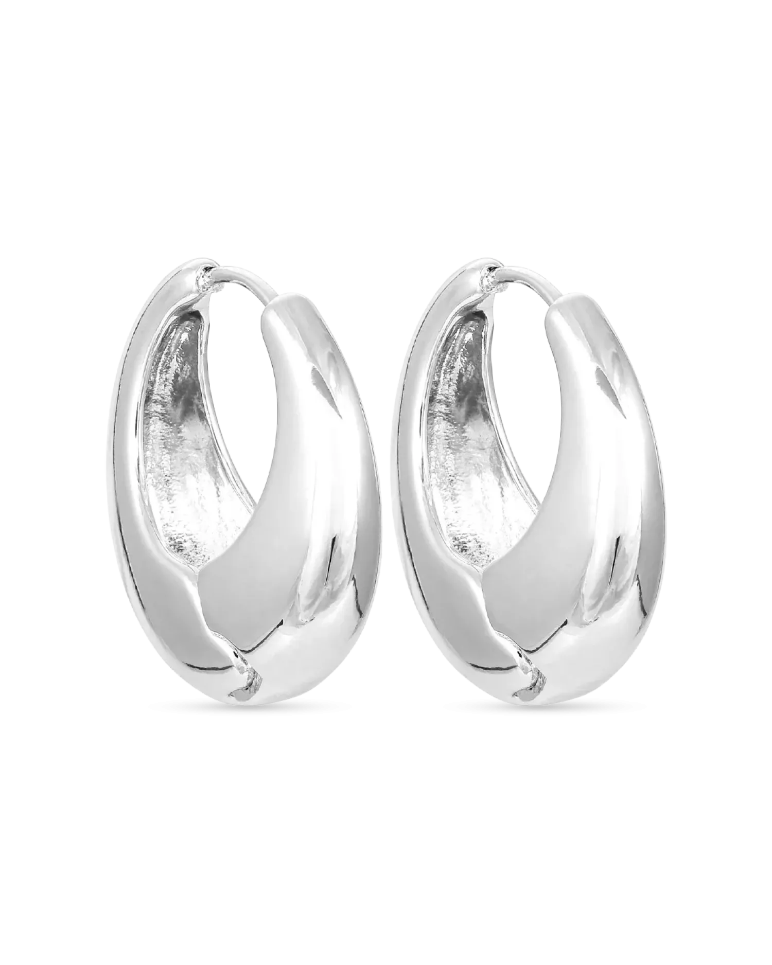 Bijou Brigitte Créoles - Silver Huggies Discount