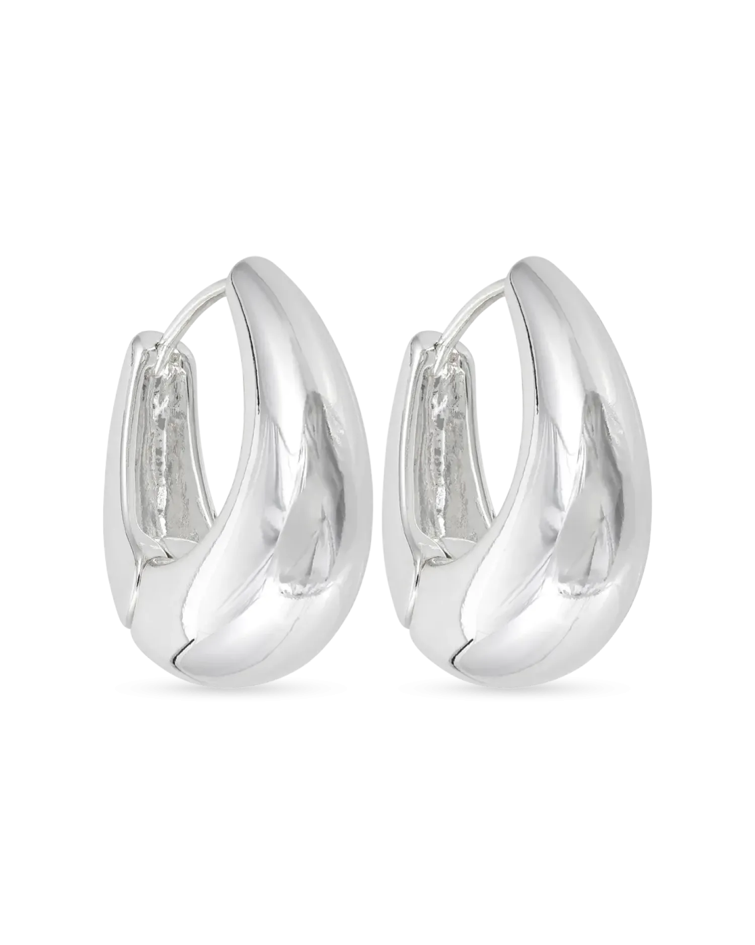 Bijou Brigitte Créoles - Silver Ovals Online