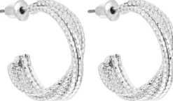 Bijou Brigitte Créoles - Silvery Twist Hot