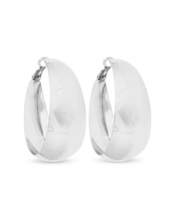 Bijou Brigitte Créoles - Smooth Silver Clearance