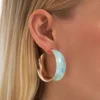 Bijou Brigitte Créoles - Turquoise Shimmer Clearance