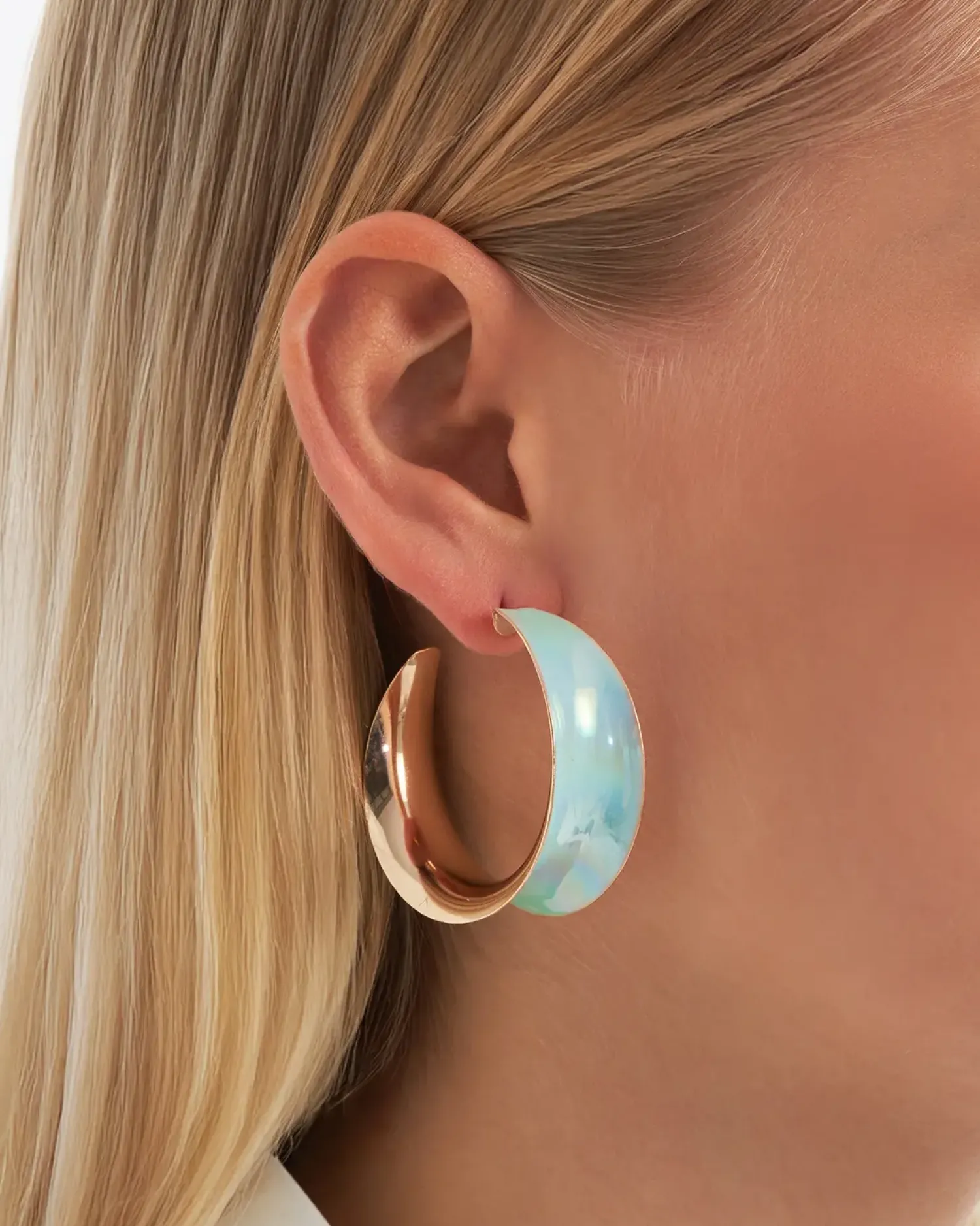 Bijou Brigitte Créoles - Turquoise Shimmer Clearance