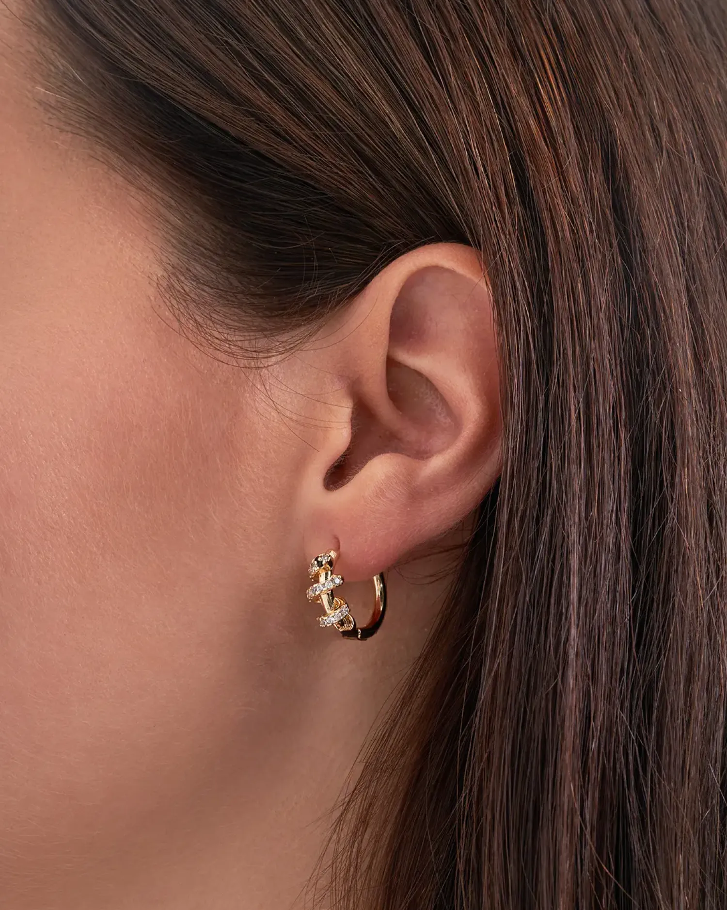 Bijou Brigitte Créoles - Zirconia Twirl Discount
