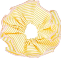 Bijou Brigitte Elastique á cheveux - Striped Yellow Clearance