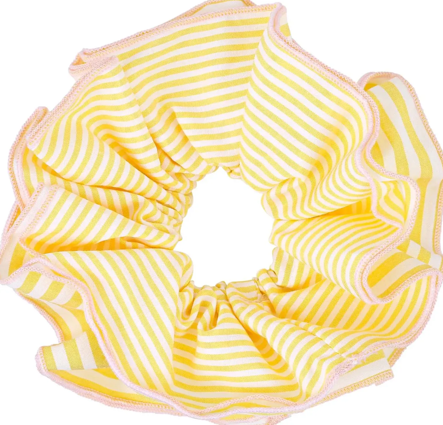 Bijou Brigitte Elastique á cheveux - Striped Yellow Clearance