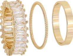 Bijou Brigitte Ensemble de bagues - Classic Gold New