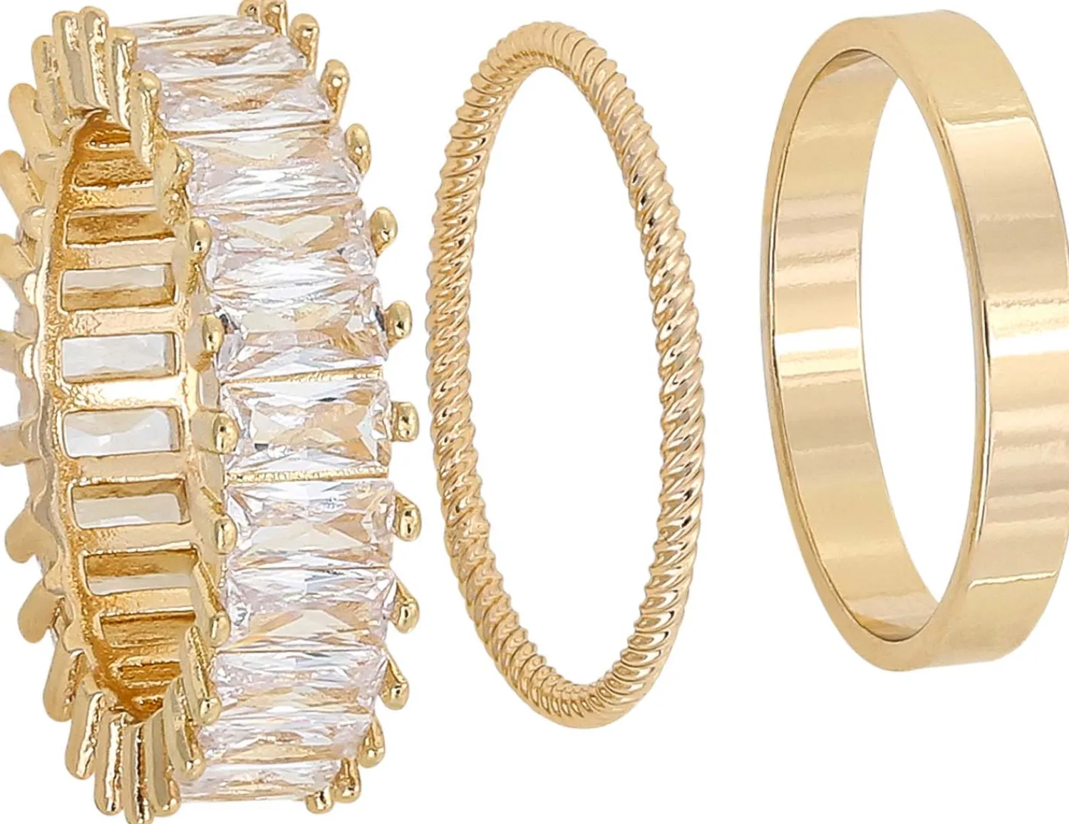 Bijou Brigitte Ensemble de bagues - Classic Gold New