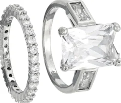 Bijou Brigitte Ensemble de bagues - Elegant Sparkle Discount