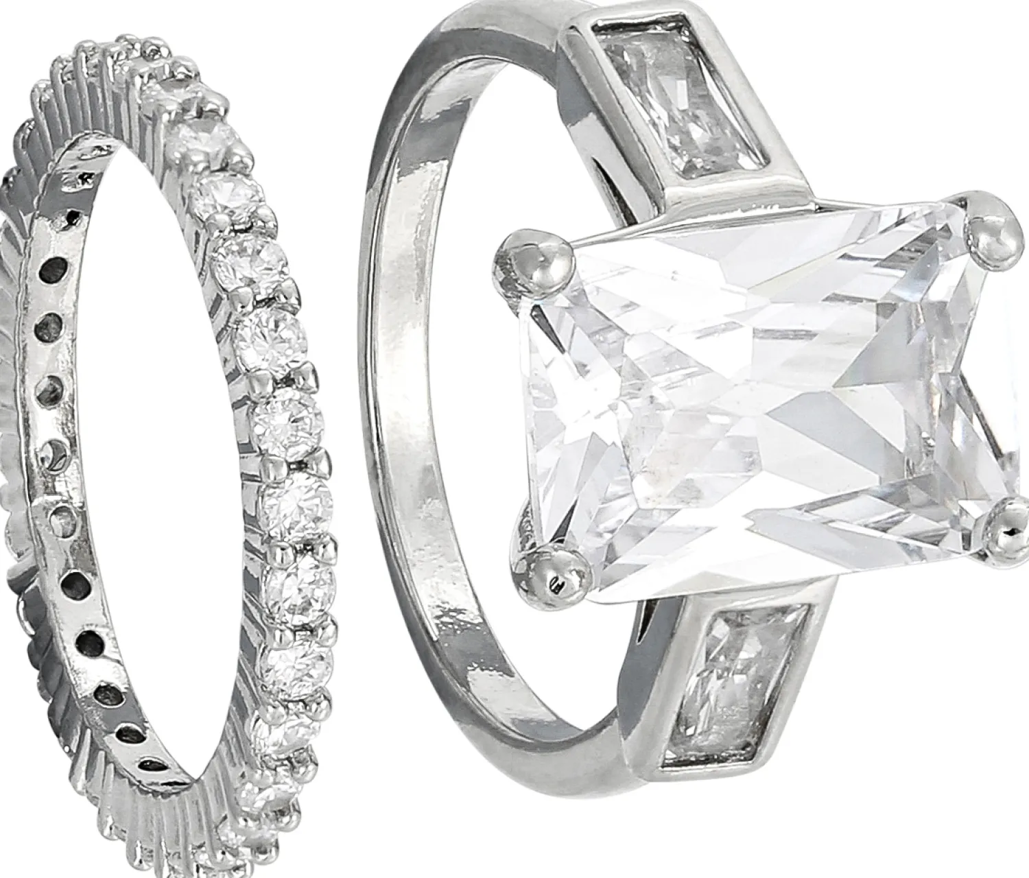 Bijou Brigitte Ensemble de bagues - Elegant Sparkle Discount