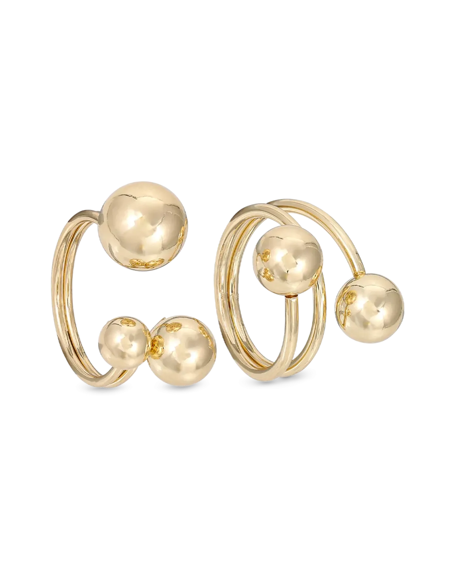 Bijou Brigitte Ensemble de bagues - Golden Beads Hot