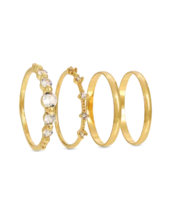 Bijou Brigitte Ensemble de bagues - Golden Vision Clearance