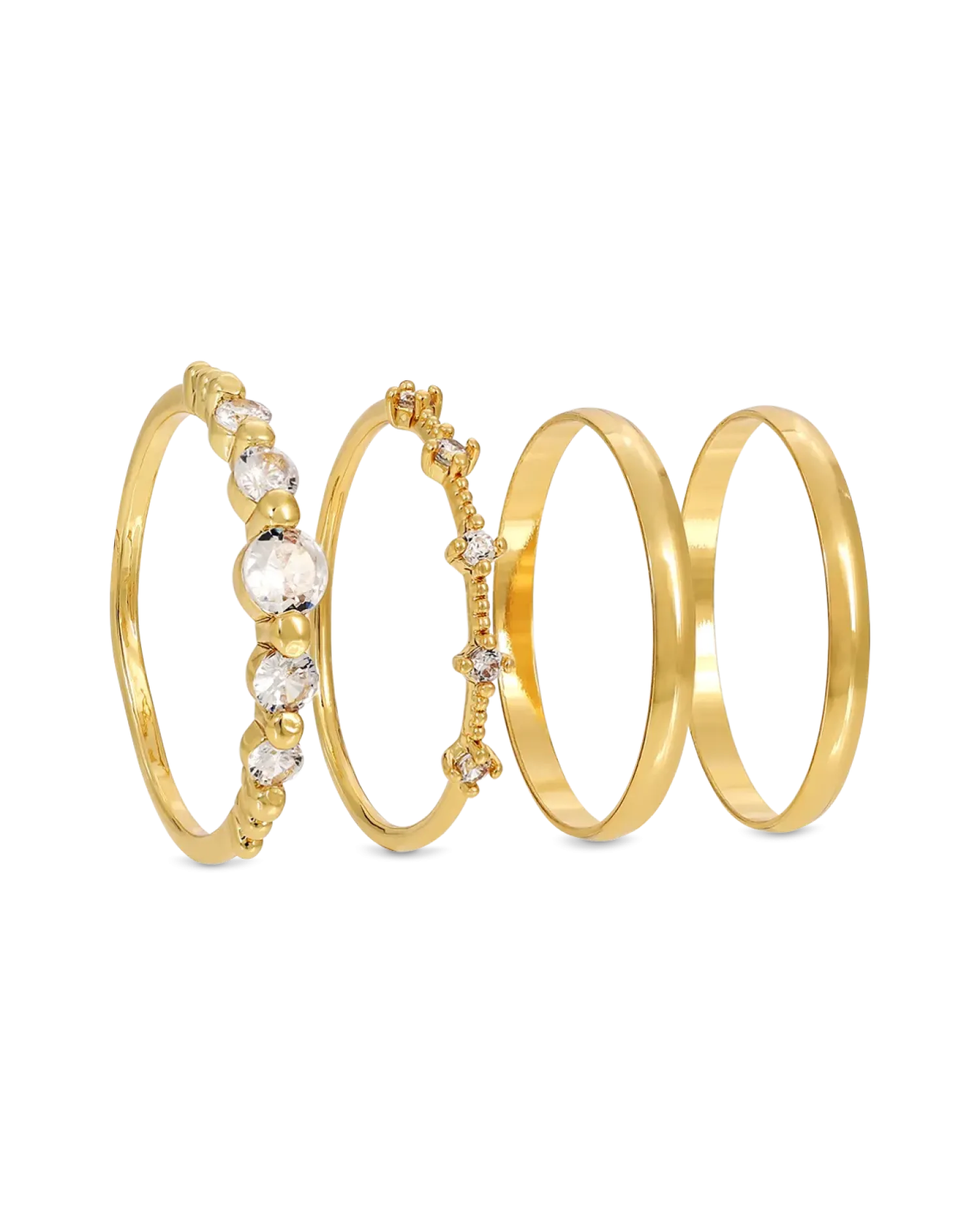 Bijou Brigitte Ensemble de bagues - Golden Vision Clearance