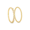 Bijou Brigitte Ensemble de bagues - Golden Zirconia Hot