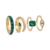 Bijou Brigitte Ensemble de bagues - Green Mystique Best