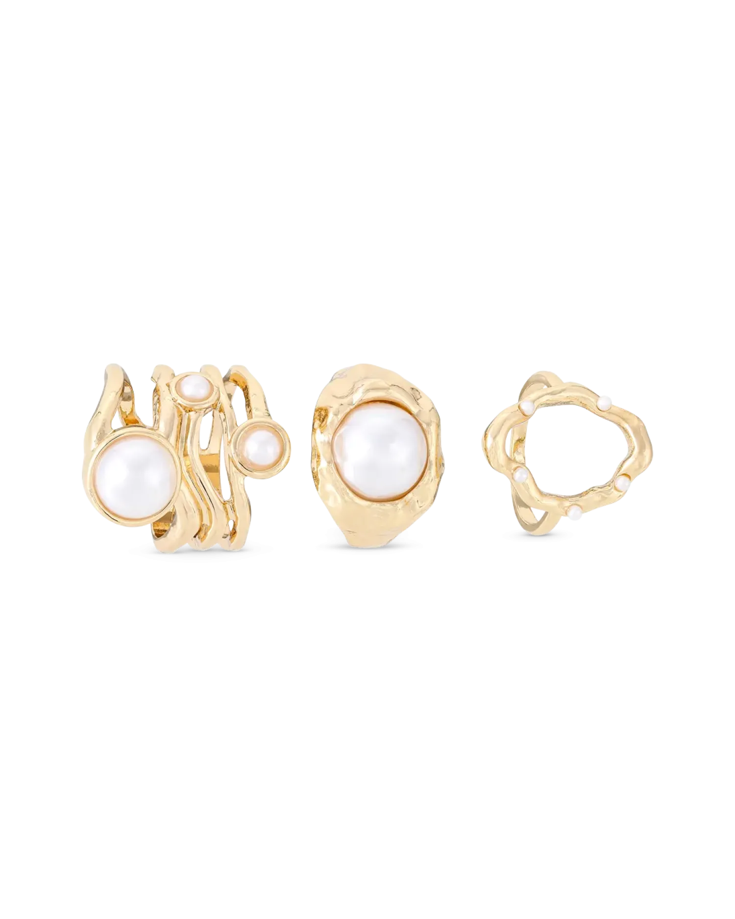 Bijou Brigitte Ensemble de bagues - Mystic Pearls Online