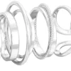 Bijou Brigitte Ensemble de bagues - Silver Chic Hot
