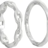 Bijou Brigitte Ensemble de bagues - Silver Twist Sale