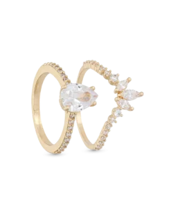 Bijou Brigitte Ensemble de bagues - Sparkling Duo Online