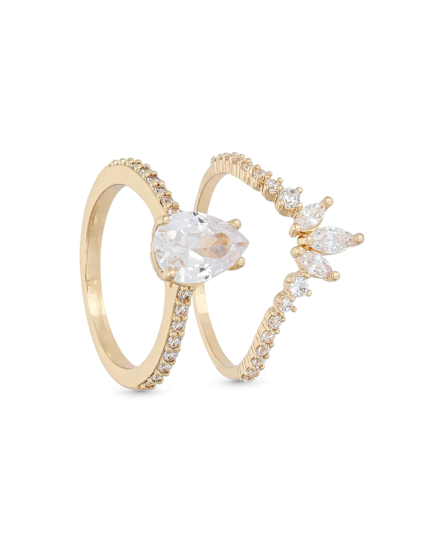 Bijou Brigitte Ensemble de bagues - Sparkling Duo Online