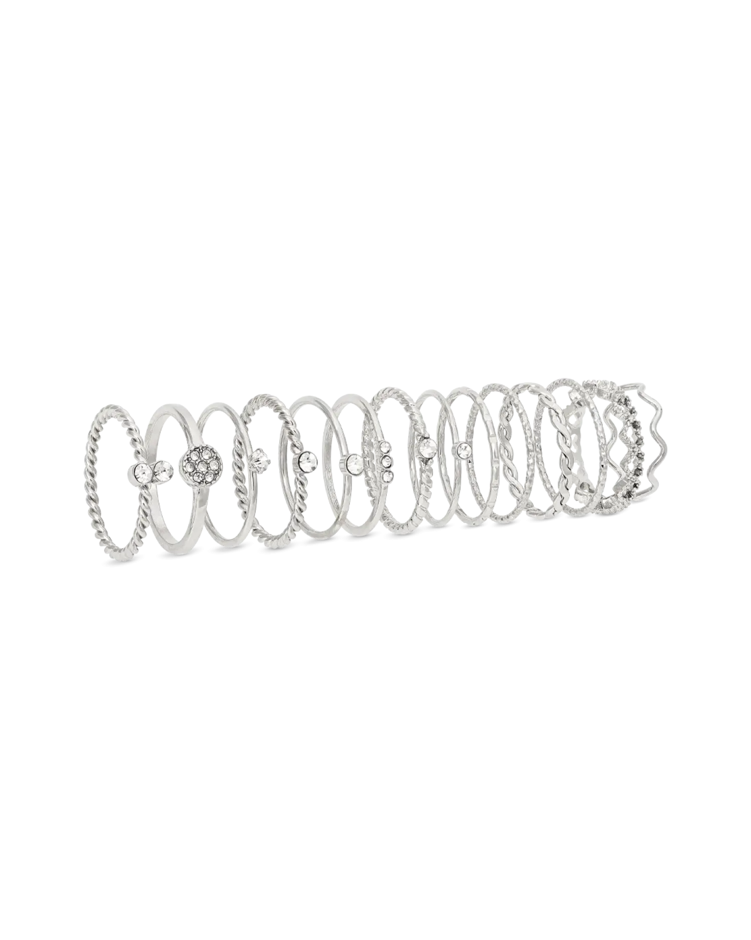 Bijou Brigitte Ensemble de bagues - Various Silvers Hot