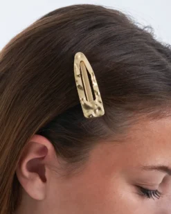 Bijou Brigitte Ensemble de barrettes - Hammered Gold Best