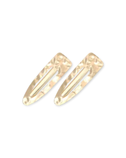 Bijou Brigitte Ensemble de barrettes - Hammered Gold Best