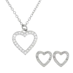 Bijou Brigitte Ensemble de bijoux - Shimmering Heart Hot