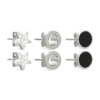 Bijou Brigitte Ensemble de boucles d’oreilles - Steel Stars Hot