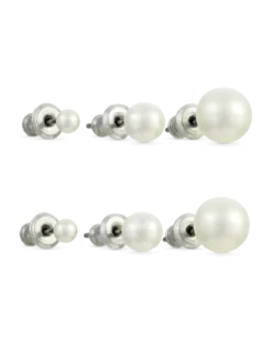 Bijou Brigitte Ensemble de boucles d'oreilles - Shiny Pearl Online