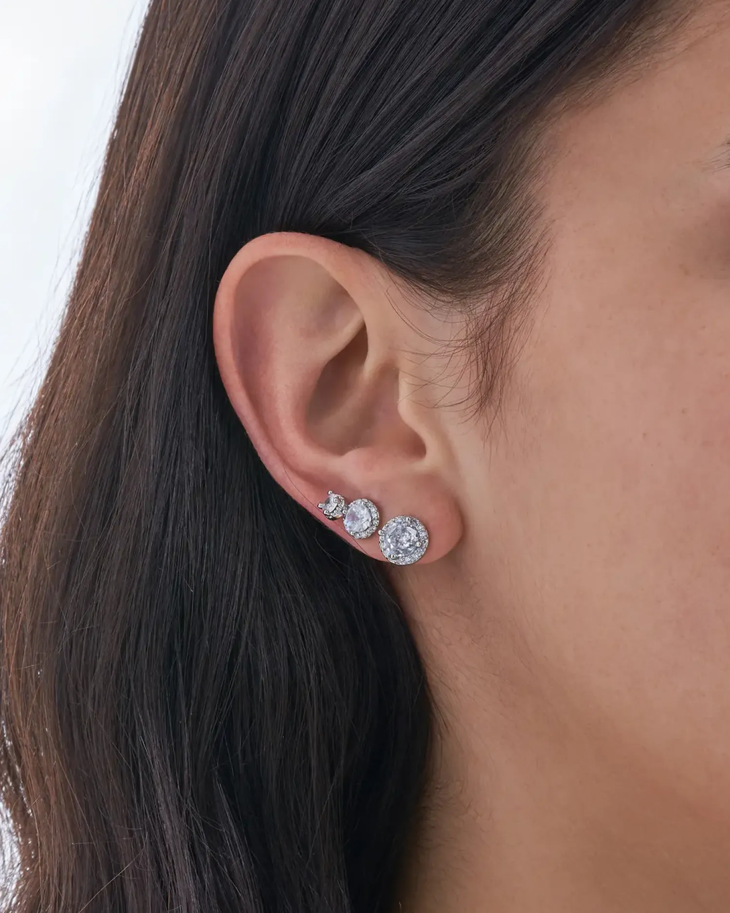 Bijou Brigitte Ensemble de boucles d'oreilles - Round Shine Clearance