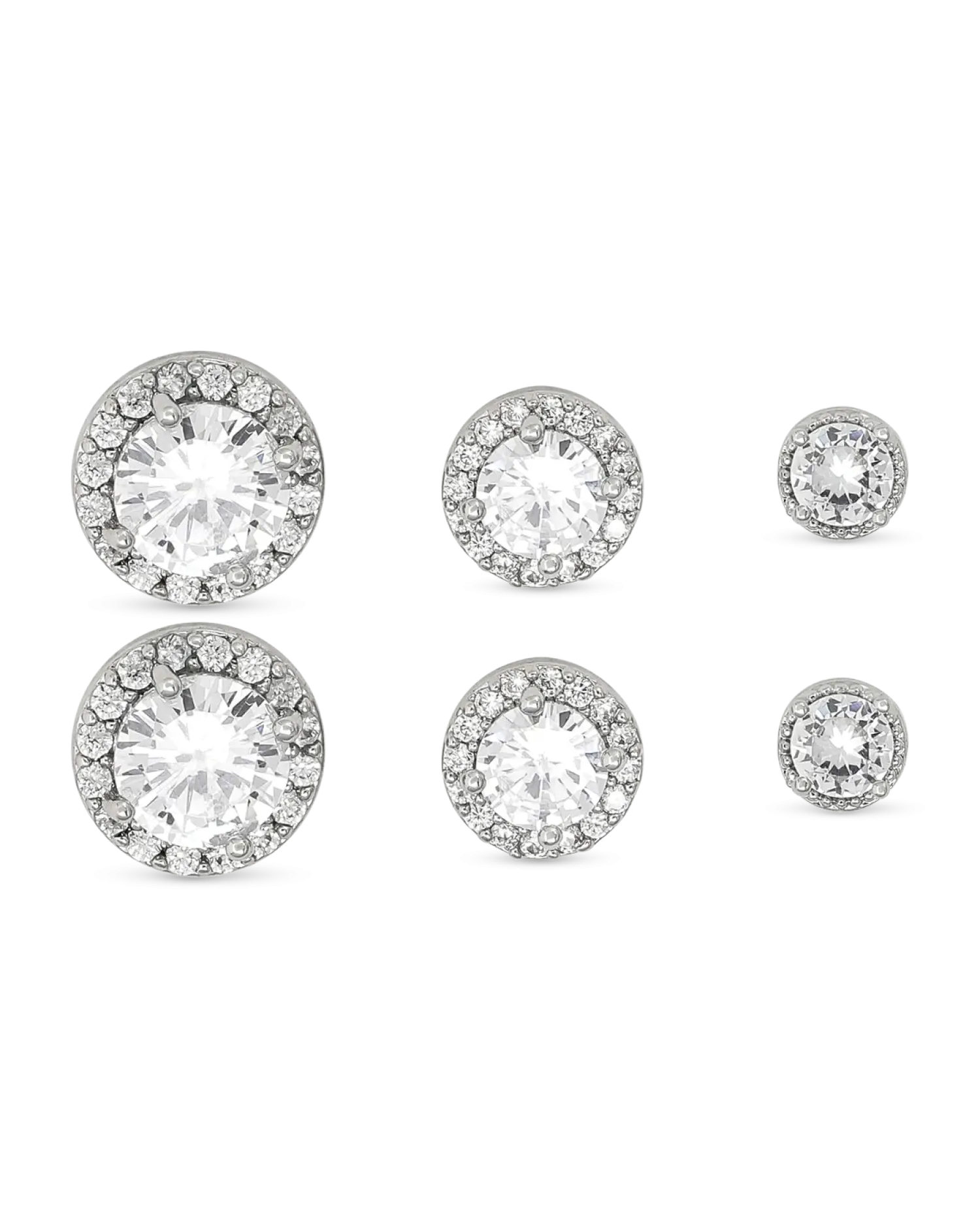 Bijou Brigitte Ensemble de boucles d'oreilles - Round Shine Clearance