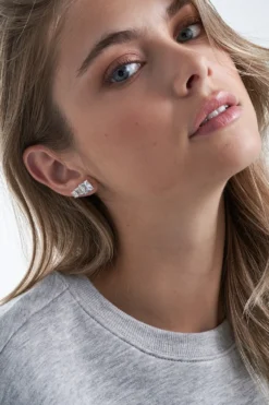 Bijou Brigitte Ensemble de boucles d’oreilles - Silver Shine Best