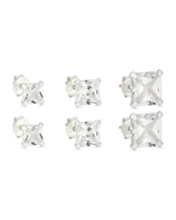 Bijou Brigitte Ensemble de boucles d’oreilles - Silver Shine Best