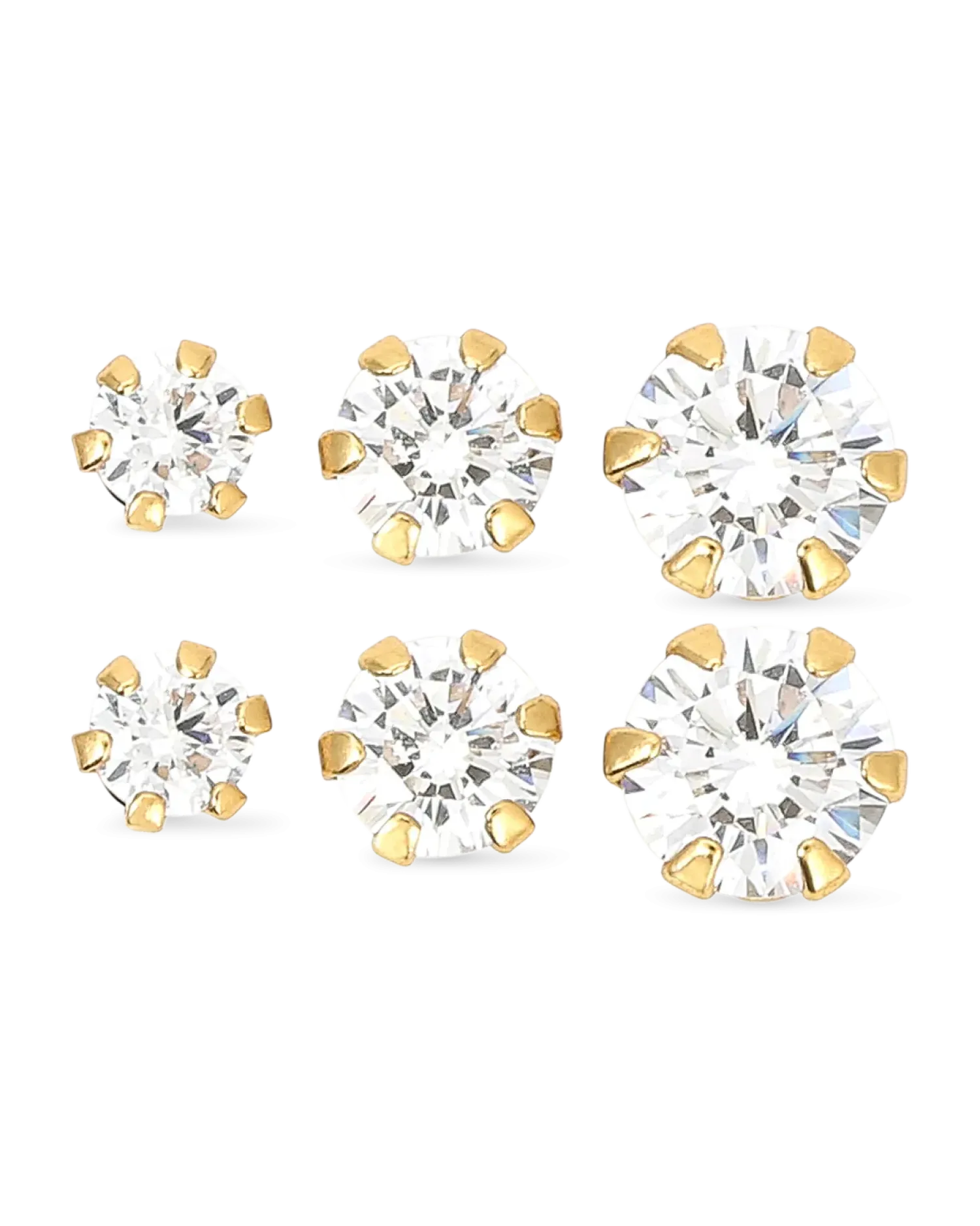 Bijou Brigitte Ensemble de boucles d'oreilles - Shining Cubic