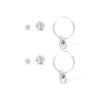 Bijou Brigitte Ensemble de boucles d'oreilles - Silver Moment Sale