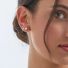Bijou Brigitte Ensemble de boucles d'oreilles - Silver Trio Outlet