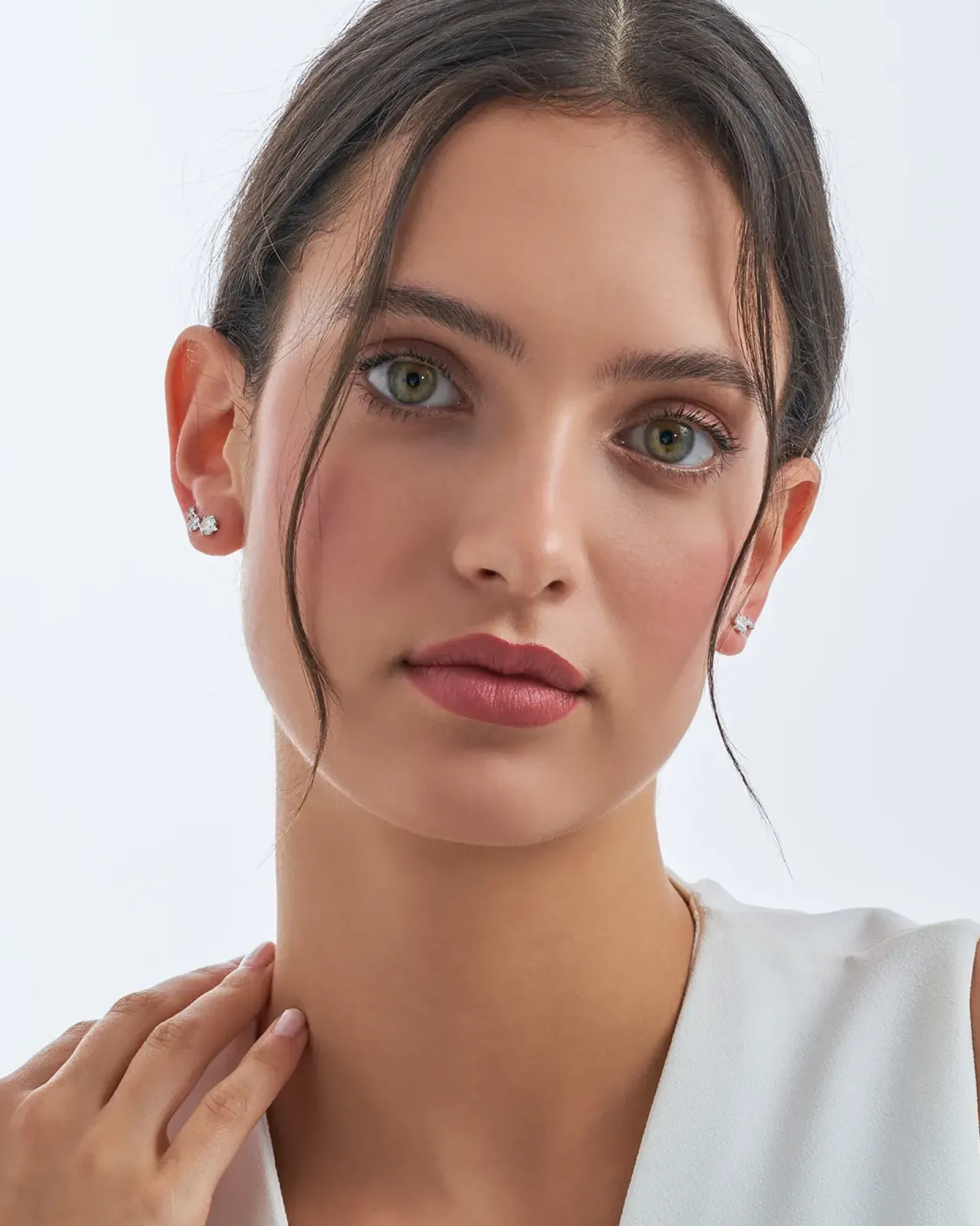 Bijou Brigitte Ensemble de boucles d'oreilles - Silver Trio Outlet