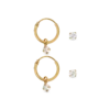 Bijou Brigitte Ensemble de boucles d'oreilles - Gold Plated Discount