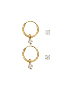 Bijou Brigitte Ensemble de boucles d'oreilles - Gold Plated Discount