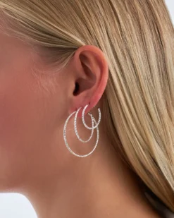 Bijou Brigitte Ensemble de boucles d'oreilles - Diamond Cut Discount