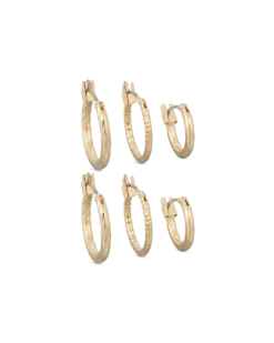 Bijou Brigitte Ensemble de boucles d'oreilles - Gold Trio Hot