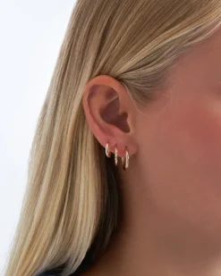 Bijou Brigitte Ensemble de boucles d'oreilles - Gold Trio Hot