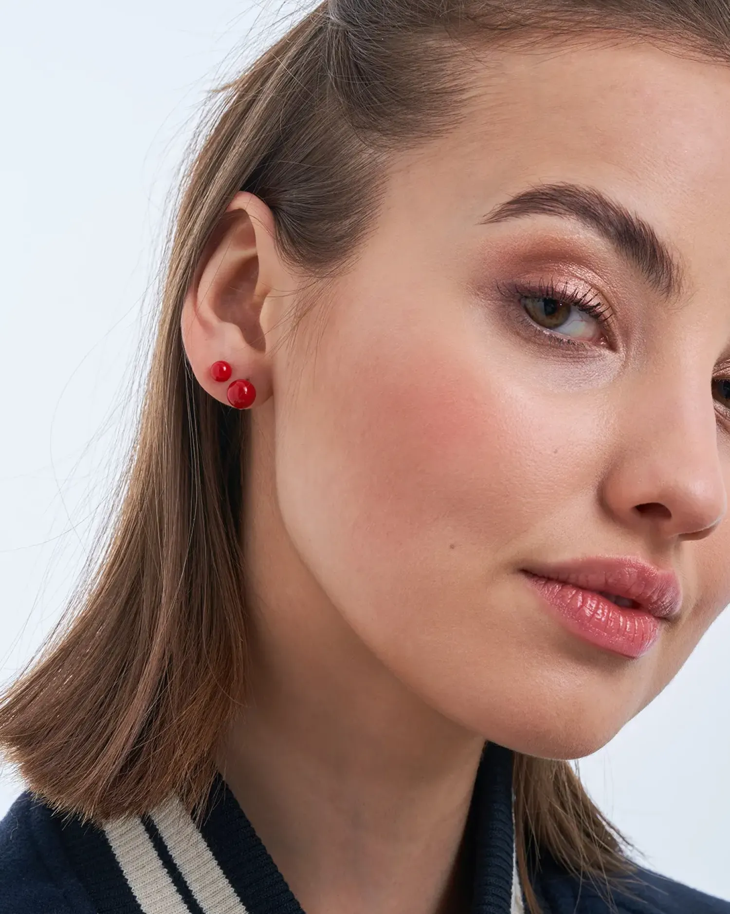 Bijou Brigitte Ensemble de boucles d’oreilles - Red Bullets Hot
