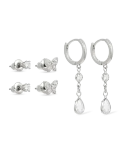 Bijou Brigitte Ensemble de boucles d'oreilles - Radiant Trio Hot